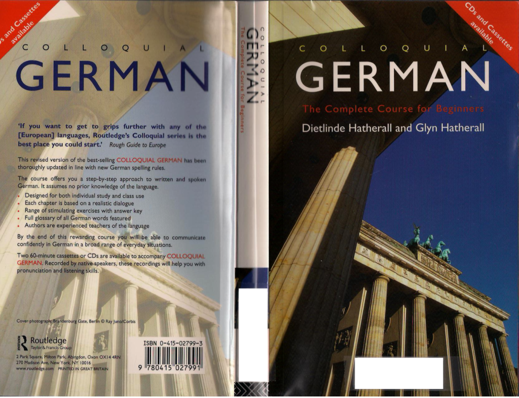 German The Complete Course for Beginners Book – Free PDF Books